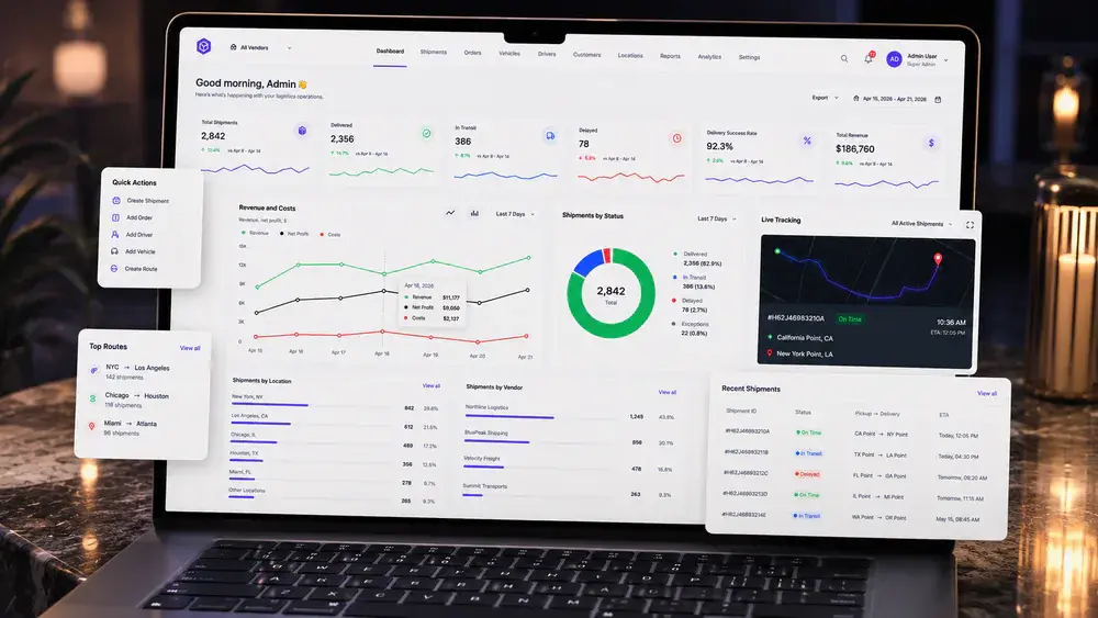 Boxline Logistics, Run the fleet from one dashboard