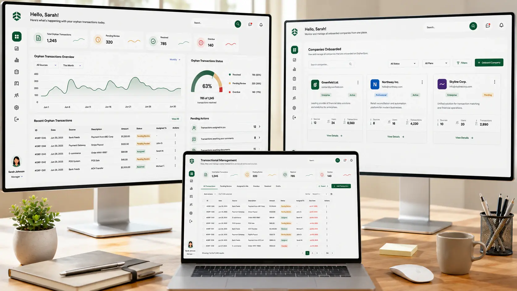 Flow Folio interface
