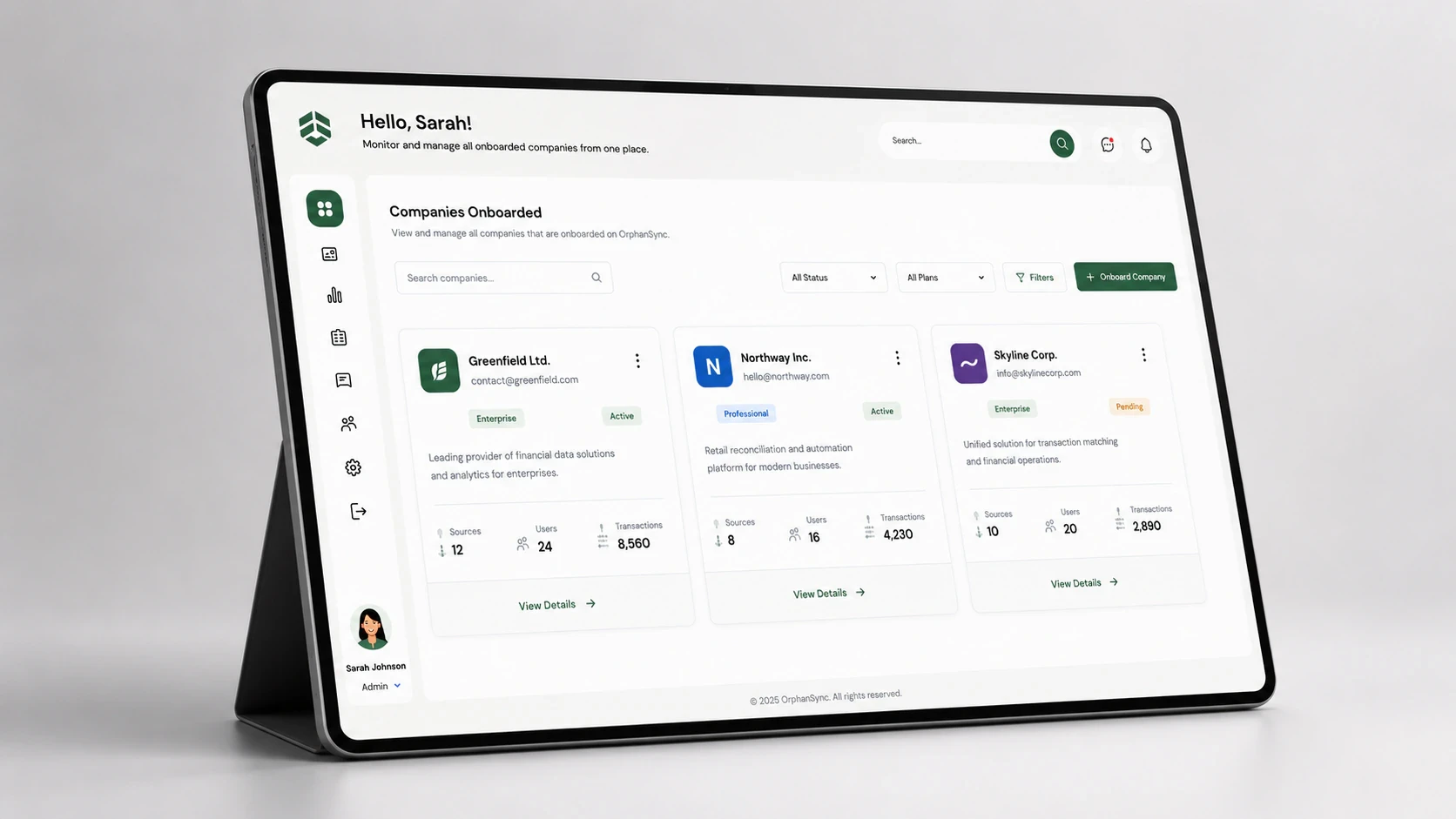 Flow Folio, Every tenant from one console